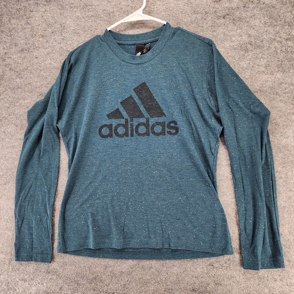 Adidas Shirt Boys Medium Long Sleeve Blue